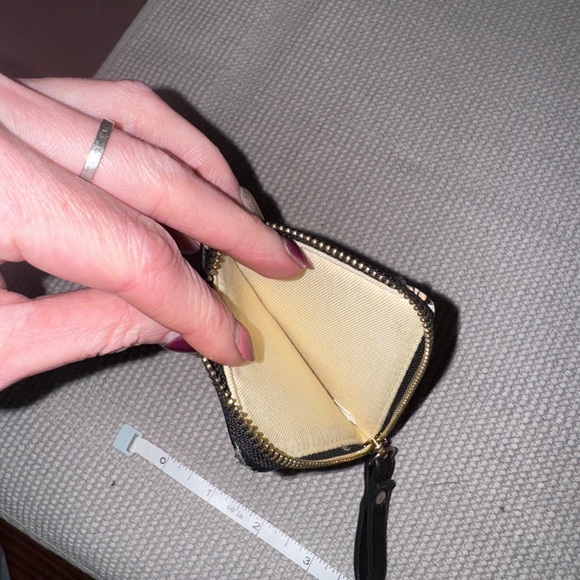 Mersi Black and Snake Skin Accents Wallet Card Holder - Picture 3 of 6